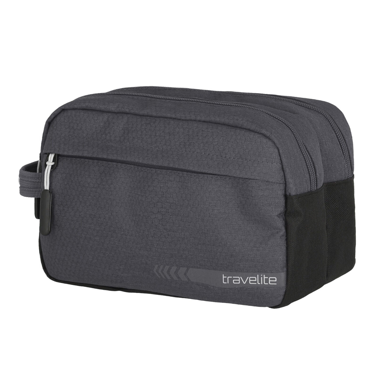 Travelite Kick Off Kulturtasche Kulturbeutel Doppelfach anthrazit