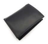 Lemasi Geldbörse Portemonnaie Geldbeutel aus Nappaleder 9 Kartenfächer schwarz
