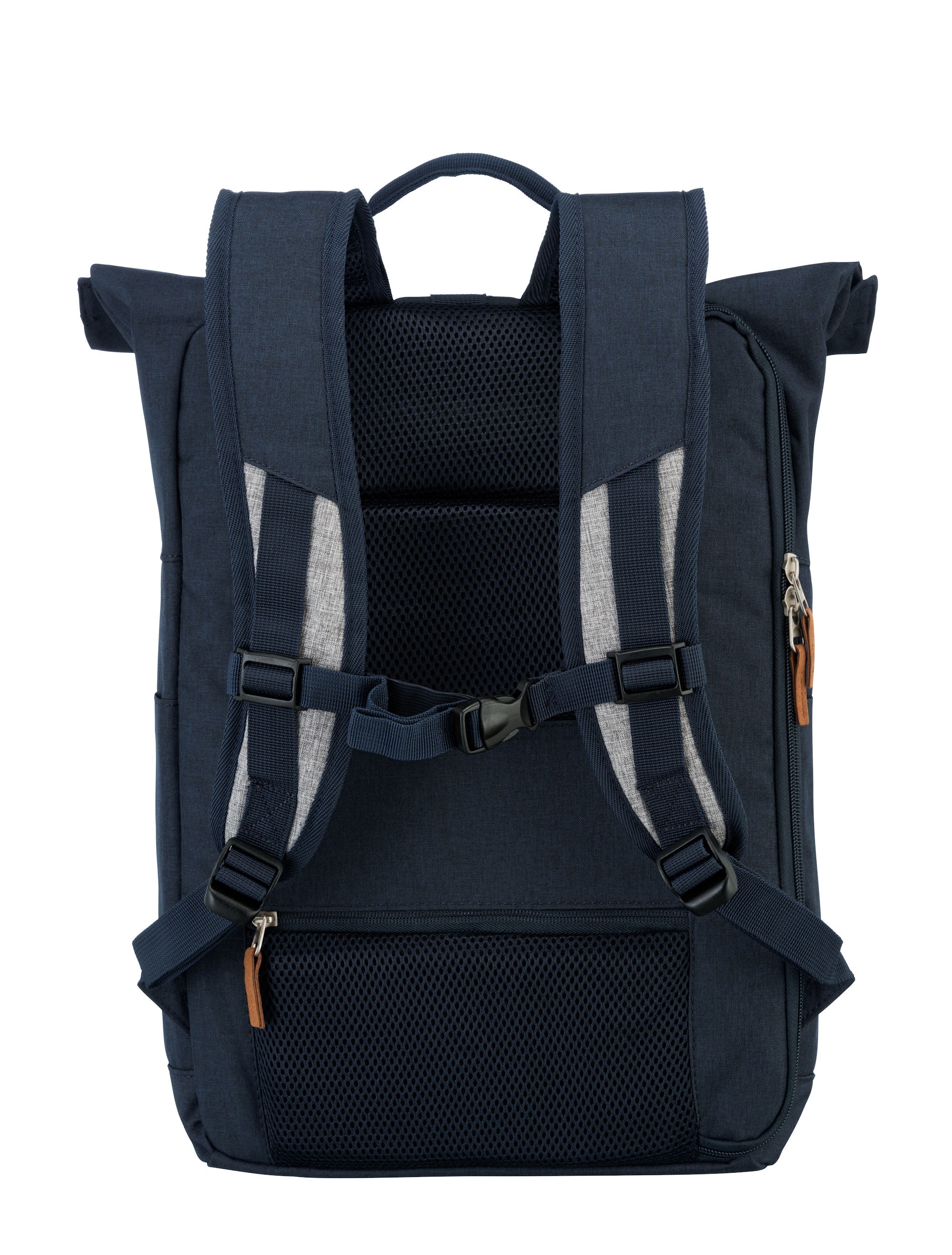Travelite Rollup Fahrrad Rucksack Kurierrucksack Daypack Notebookfach blau grau