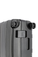Travelite Korfu Reisekoffer M Trolley Rahmen Koffer 65cm 4 Rad / Rollen TSA schwarz