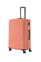 Travelite Bali Reisekoffer L Trolley Koffer 77cm 4 Rad / Rollen TSA Hartschale koralle