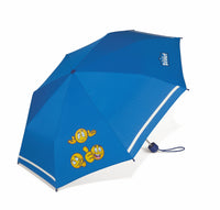 Scout Emoji Kinder Regenschirm Taschenschirm mit Reflektionsstreifen blue