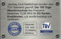 Jockey Club echt Leder Dollar Clip Geldklammer Kreditkartenetui mit RFID NFC Schutz