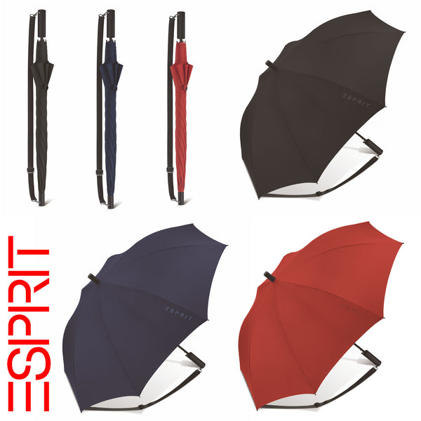 Esprit Slinger Umhänge-Regenschirm Stockschirm Langschirm Automatik Schirm