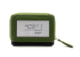 Jockey Club echt Leder Mini Geldbörse Portemonnaie mit RFID Schutz grün
