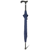 Dr. Neuser Regenschirm Stützschirm Gehhilfe Gehstock Fritzgriff Gummipuffer uni navy blau