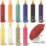 happy rain nachhaltiger Regenschirm mit Automatik Earth recyceltes Polyester Bambusgriff