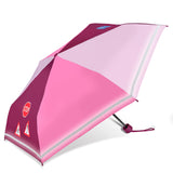 Kinder Regenschirm mit Reflektionsstreifen extra leicht stabil reflektierend rosa pink