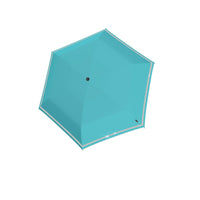 Knirps Rookie Kinder Regenschirm Taschenschirm Schirm leicht reflektierend capri blau