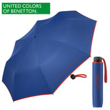 United Colors of Benetton Regenschirm Taschenschirm Schirm blau