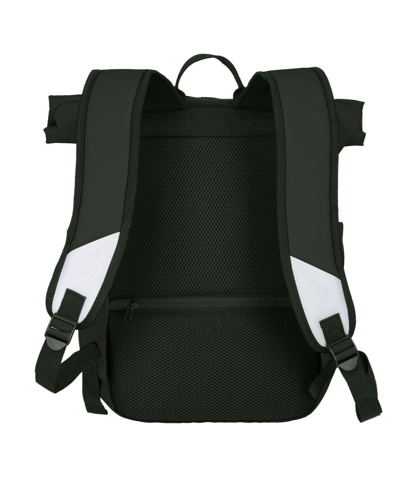 Travelite Rollup Fahrrad Rucksack Kurierrucksack Daypack aus wasserfester Plane mit Reflektoren schwarz