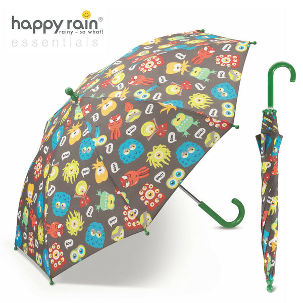 Happy Rain Kinder Regenschirm Stockschirm Bambino Boys Jungen süße Monster