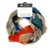 leichter Damen Sommerschal Schal Colorful geometrische Muster 200x75cm