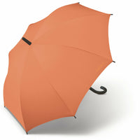 Esprit Damen Regenschirm Stockschirm Schirm mit Automatik Long AC apricot brandy