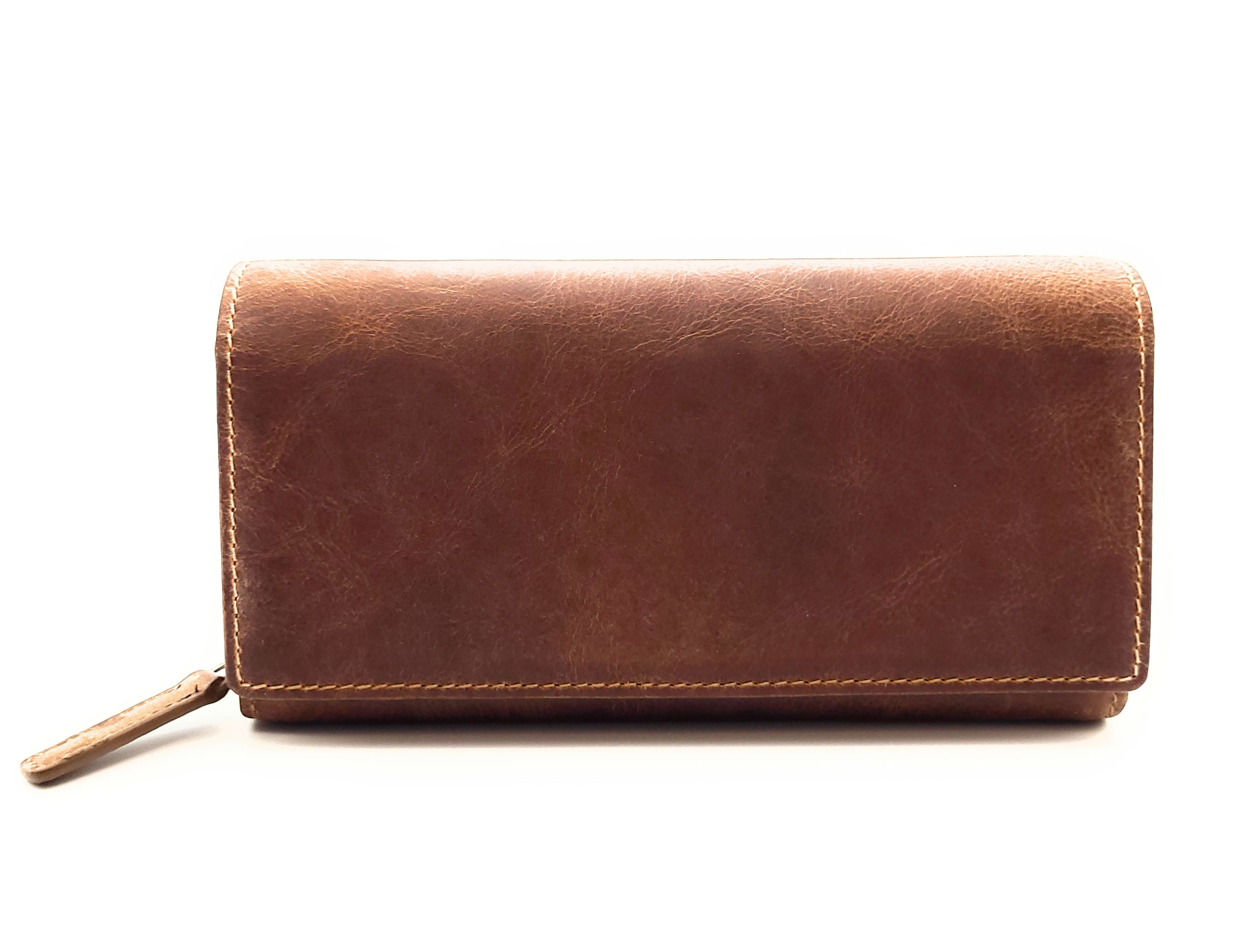 Jockey Club große echt Leder Damen Geldbörse Portemonnaie Toro vintage braun mit RFID Schutz