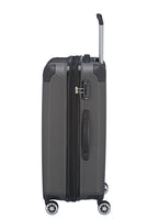 Travelite City Reisekoffer M Trolley Koffer 68cm 4 Rad / Rollen TSA Dehnfalte anthrazit