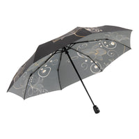 doppler Regenschirm Taschenschirm Auf Zu Automatik Golden Flower Satin