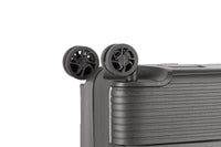 Travelite Korfu Reisekoffer M Trolley Rahmen Koffer 65cm 4 Rad / Rollen TSA schwarz