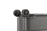 Travelite Korfu Reisekoffer M Trolley Rahmen Koffer 65cm 4 Rad / Rollen TSA schwarz
