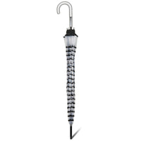 Jean Paul Gaultier Regenschirm Glockenschirm Stockschirm durchsichtig transparent Streifen