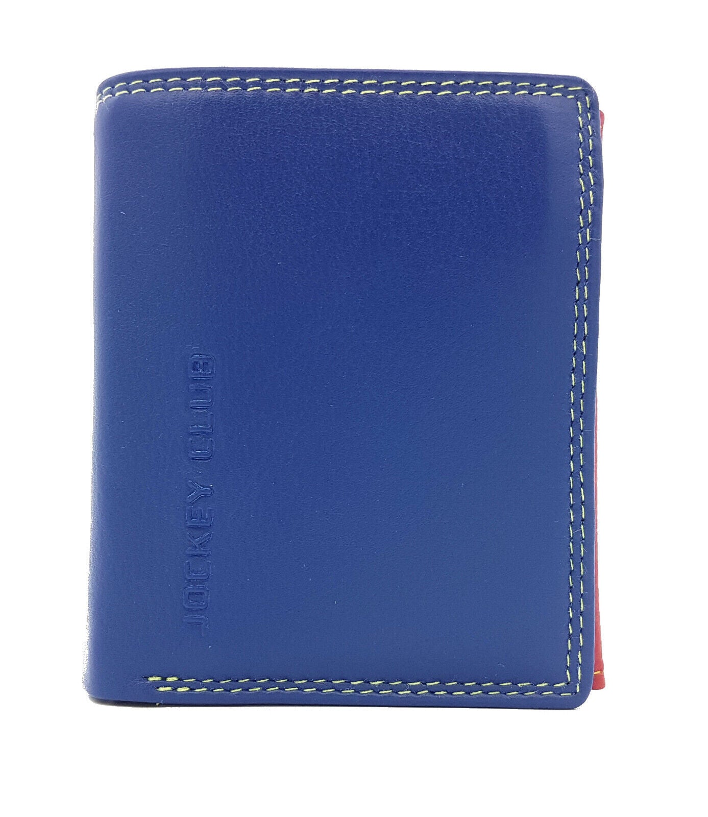 Jockey Club echt Leder Mini Damen Geldbörse Portemonnaie Rio bunt / blau