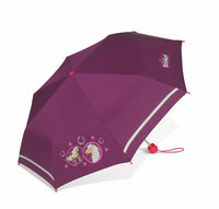 Scout Girls Kinder Regenschirm Taschenschirm mit Reflektionsstreifen Pink Horse