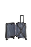 Travelite Bali Handgepäck S Trolley Koffer 55cm 4 Rad / Rollen Hartschale schwarz