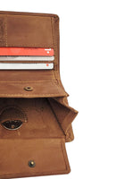 Jockey Club echt Leder Mini Geldbörse Hunterleder Toro vintage mit RFID Schutz