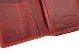 Jockey Club echt Leder Geldbörse Portemonnaie Geldbeutel Sauvage mit RFID Schutz rot