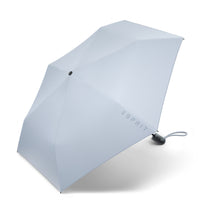 nachhaltiger Esprit Regenschirm Taschenschirm Easymatic Slimline subdued blue hellblau