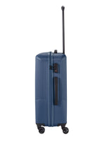 Travelite Bali Reisekoffer M Trolley 67cm 4 Rad Rollen TSA Hartschale blau