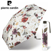 Pierre Cardin Damen Regenschirm Taschenschirm Slimline Pivoine Blumen Blüten