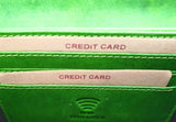 Hill Burry echt Leder Damen Geldbörse Portemonnaie floral RFID NFC Schutz grün