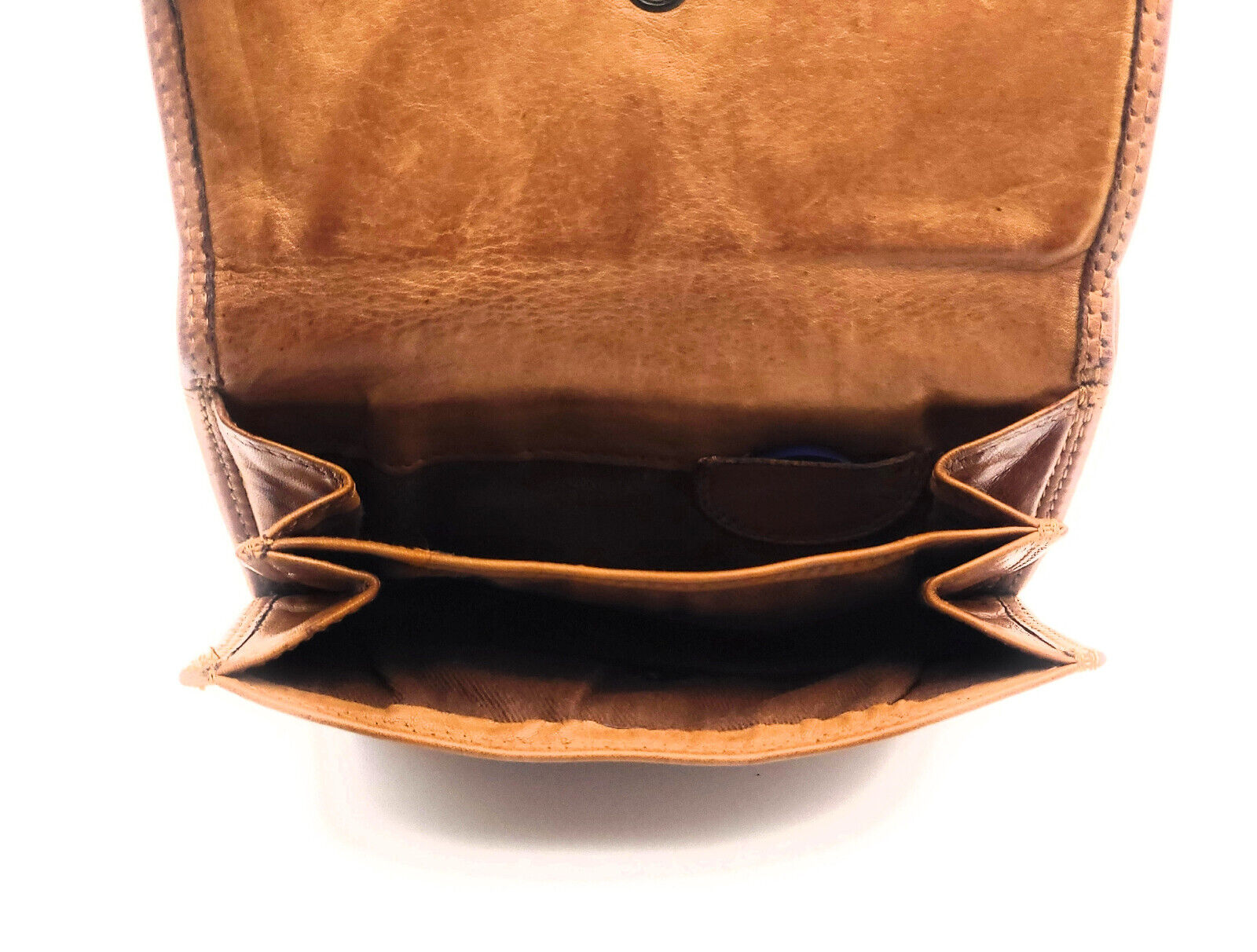 Hill Burry echt Leder Damen Geldbörse Portemonnaie mit RFID Schutz gewaschenes Rindleder cognac