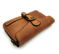 Hill Burry echt Leder Gürteltasche Umhängetasche Hüfttasche Bauchtasche Vintage braun