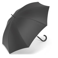 nachhaltiger Esprit Regenschirm Stockschirm Schirm mit Automatik Long AC black schwarz