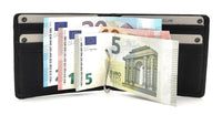 Jockey Club echt Leder Dollar Clip Geldklammer Geldbörse Kreditkartenetui mit Münzfach & RFID Schutz