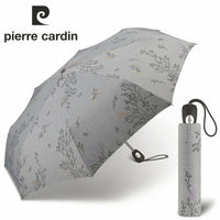Pierre Cardin Damen Auf-Zu Automatik Regenschirm Taschenschirm Provence gray