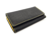 Jockey Club echt Leder Damen Geldbörse Portemonnaie mit RFID Schutz bicolor schwarz gelb