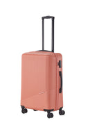 Travelite Bali Reisekoffer M Trolley 67cm 4 Rad Rollen TSA Hartschale koralle