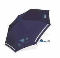 Scout Boys Kinder Regenschirm Taschenschirm mit Reflektionsstreifen Nebula