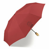 happy rain nachhaltiger Regenschirm mit Automatik Earth recyceltes Polyester Bambusgriff