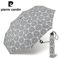 pierre cardin Regenschirm Taschenschirm Auf-Zu Automatik Black & White flower
