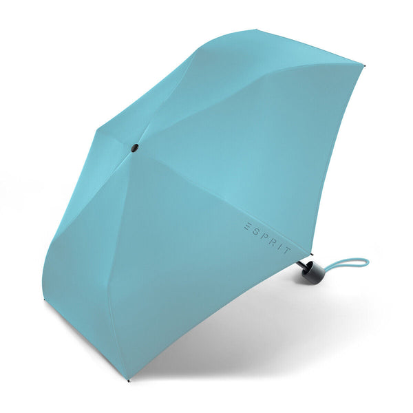 nachhaltiger Esprit Regenschirm Taschenschirm Schirm Mini Slimline peacock blue