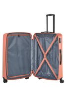 Travelite Bali Reisekoffer L Trolley Koffer 77cm 4 Rad / Rollen TSA Hartschale koralle