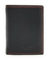 McLean echt Leder Geldbörse Portemonnaie Geldbeutel RFID NFC Schutz schwarz rot