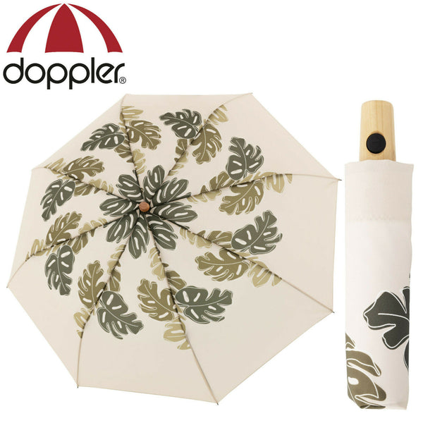 doppler nachhaltiger Regenschirm Taschenschirm Nature sturmsicher bis 100km/h choice beige
