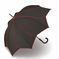 pierre cardin Regenschirm Stockschirm Automatik Sunflower Blütendach schwarz