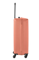 Travelite Bali Reisekoffer L Trolley Koffer 77cm 4 Rad / Rollen TSA Hartschale koralle