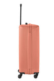 Travelite Bali Reisekoffer L Trolley Koffer 77cm 4 Rad / Rollen TSA Hartschale koralle